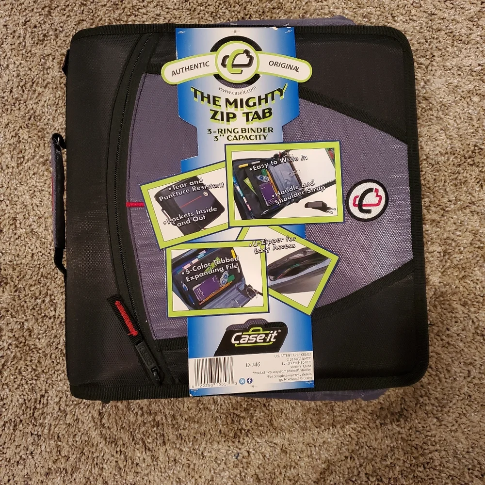 The Mighty Zip Tab Case it 3 Ring Binder 3